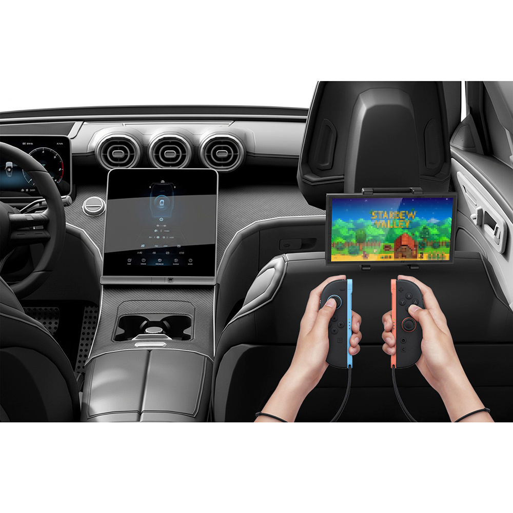 Gaming Console Mobile - ขาตั้งคอนโซลแบบพกพาสำหรับรถยนต์ ใช้ได้กับ Switch 2/Switch/OLED, ขายึดปรับระดับได้ รุ่น