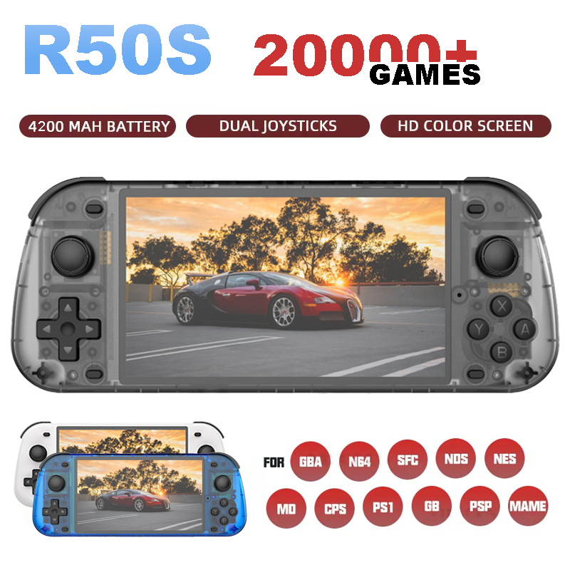 Gaming Console Youtube - เครื่องเล่นเกมส์ย้อนยุค R50S รุ่นใหม่ หน้าจอ IPS 5.1