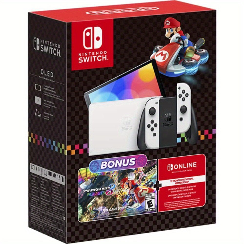 Gaming Console Mario - ชุดเครื่องเล่น Nintendo Switch OLED พร้อมเกม Mario