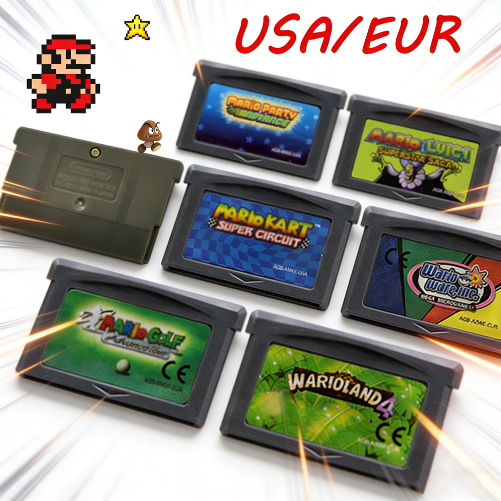 Gaming Console Mario - GBA เกมคาร์ทริดจ์ 32 บิตคอนโซลวิดีโอเกมการ์ดซีรีส์ซุปเปอร์แอดวานซ์ ซุปเปอร์ บราเธอร์ส