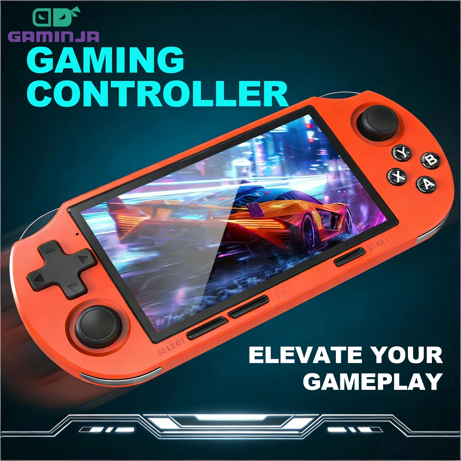 Gaming Console Youtube - GAMINJA คอนโซลเกมพกพาแบบพกพา 4.5 นิ้ว HD หน้าจอ