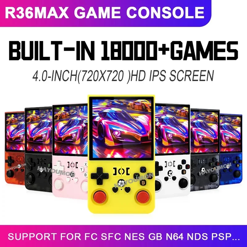 Gaming Console R36 Max - เครื่องเล่นเกมพกพา R36 Max จอ IPS 4.0