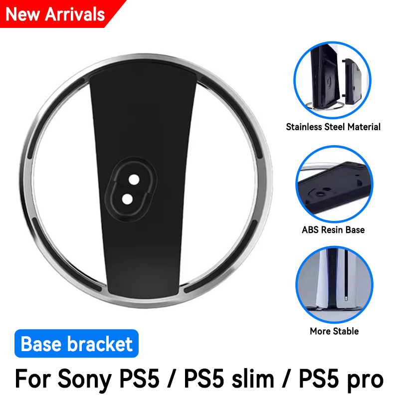 Gaming Console Mobile - ใหม่ขาตั้งโลหะคอนโซลพร้อมสกรูสําหรับ PS5 Slim/PS5 PRO แนวตั้งจัดเก็บอุปกรณ์เสริมสําหรับเล่นเกม