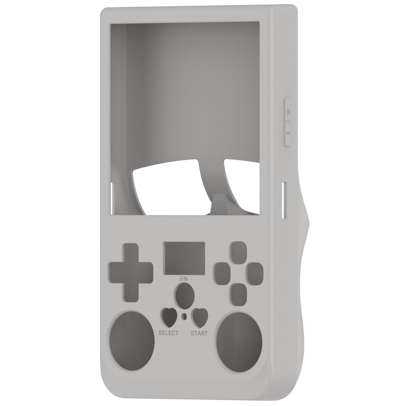 Gaming Console R36 Max - เคสซิลิโคนป้องกันสำหรับคอนโซลเกม R36 MAX ปลอกป้องกันการตกกระแทก สีดำ สีเทา