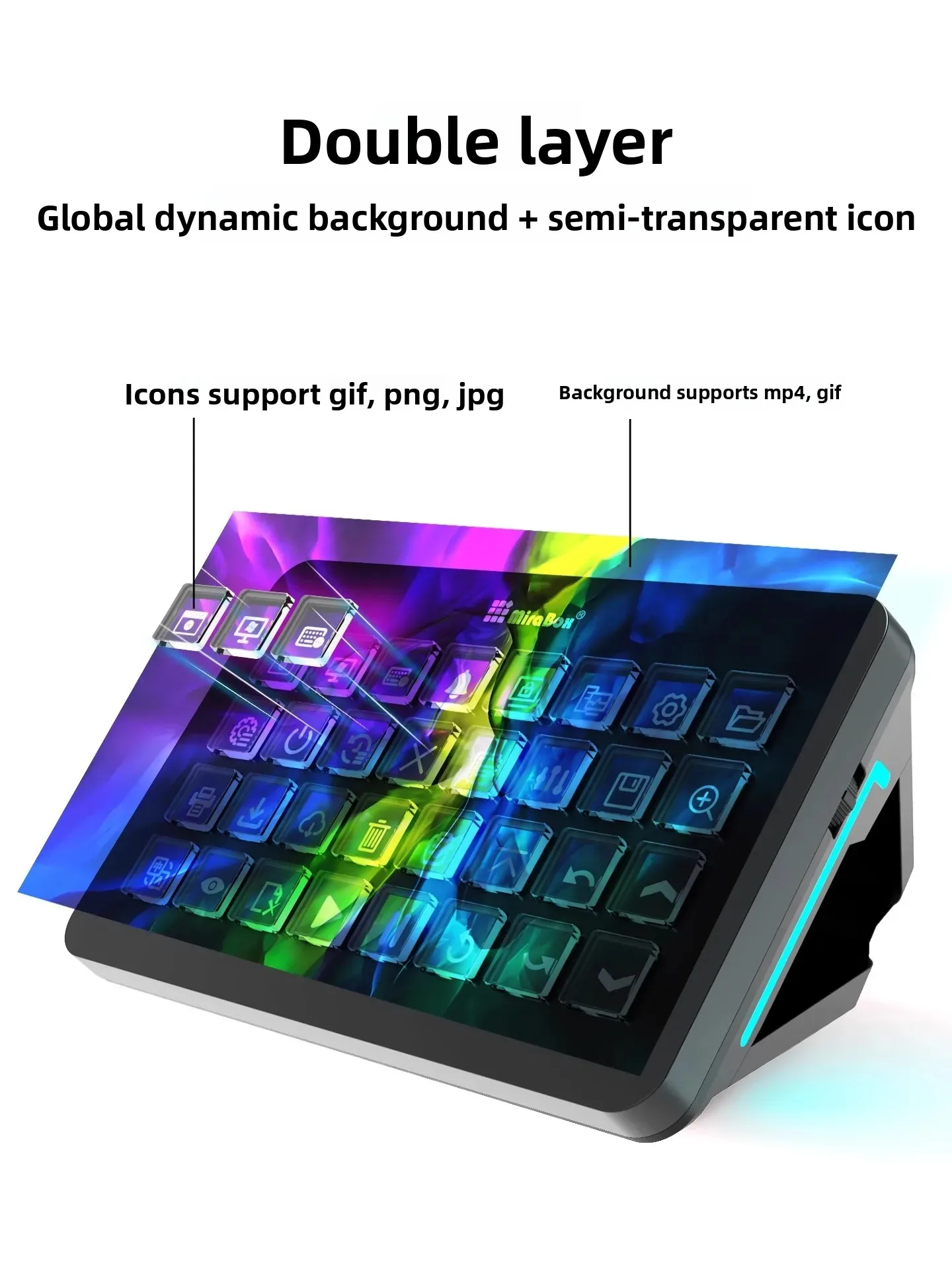 คีย์บอร์ดมาโคร Mirabox XL Stre - Gaming Console Keyboard บทวิจารณ์และราคา