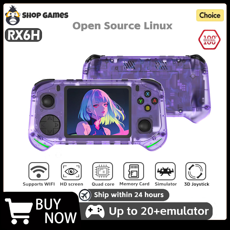 เครื่องเล่นเกมพกพา RX6H ระบบ L - Gaming Console Youtube บทวิจารณ์และราคา