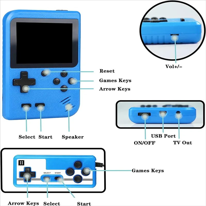 แบบพกพาในตัว 400 FC เกม 8-Bit  - Gaming Console Mario บทวิจารณ์และราคา