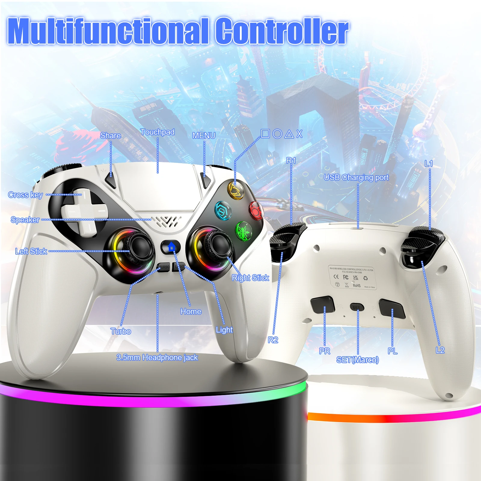 คอนโทรลเลอร์ไร้สายสำหรับ Plays - Gaming Console Portable Pc บทวิจารณ์และราคา