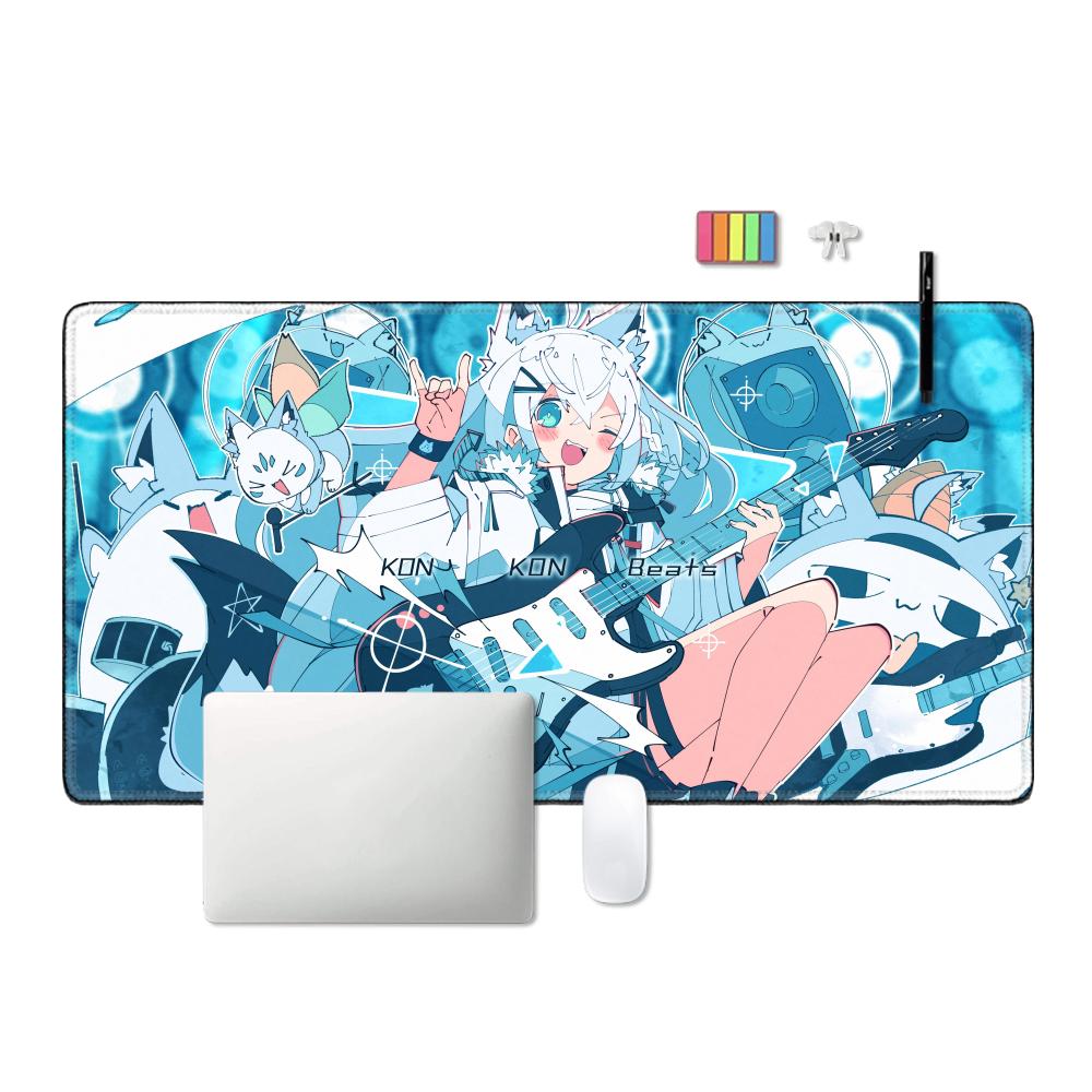 Shirakami Fubuki Mouse Pad แล็ - Gaming Console Portable Pc บทวิจารณ์และราคา