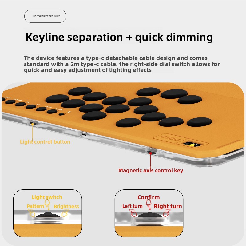 DOIO คีย์บอร์ดเกมแบบมีสาย Hitb - Gaming Console Keyboard บทวิจารณ์และราคา