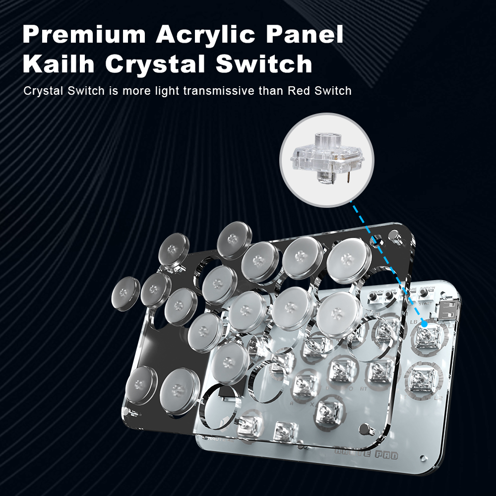 จอยสติ๊ก Haute42 Arcade Hitbox - Gaming Console Keyboard บทวิจารณ์และราคา