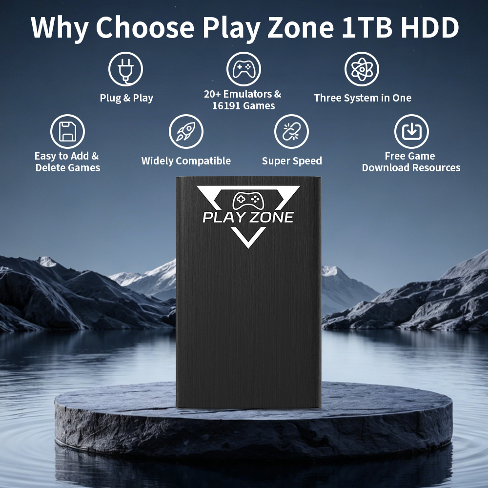 ฮาร์ดดิสก์พกพา Play Zone 1TB ส - Gaming Console Game Zone บทวิจารณ์และราคา