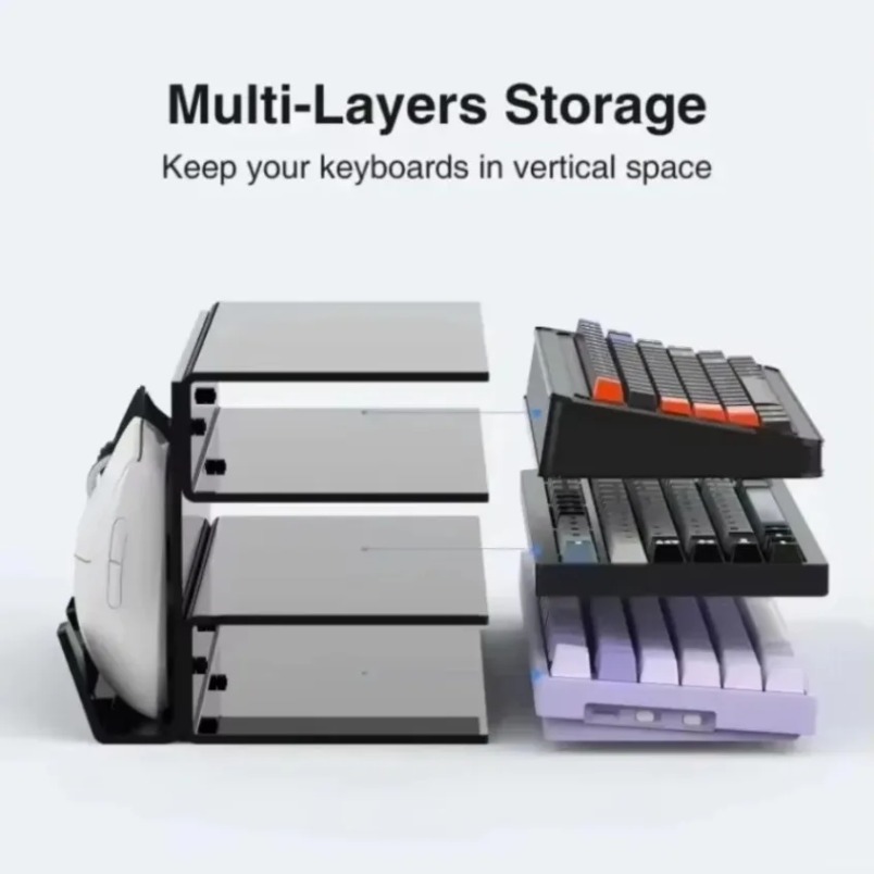 ชั้นวางคีย์บอร์ดแบบ 3 ชั้น ทำจ - Gaming Console Keyboard บทวิจารณ์และราคา