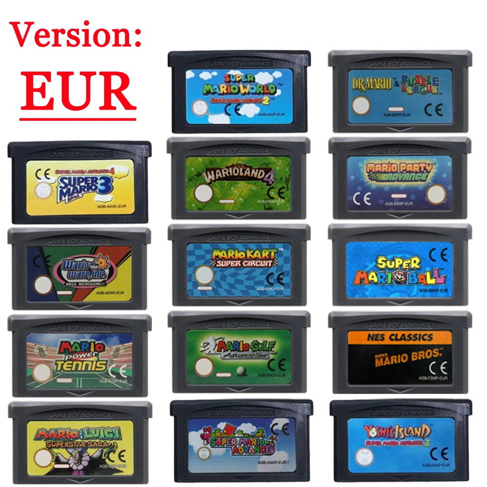 GBA เกมคาร์ทริดจ์ 32 บิตคอนโซล - Gaming Console Mario บทวิจารณ์และราคา