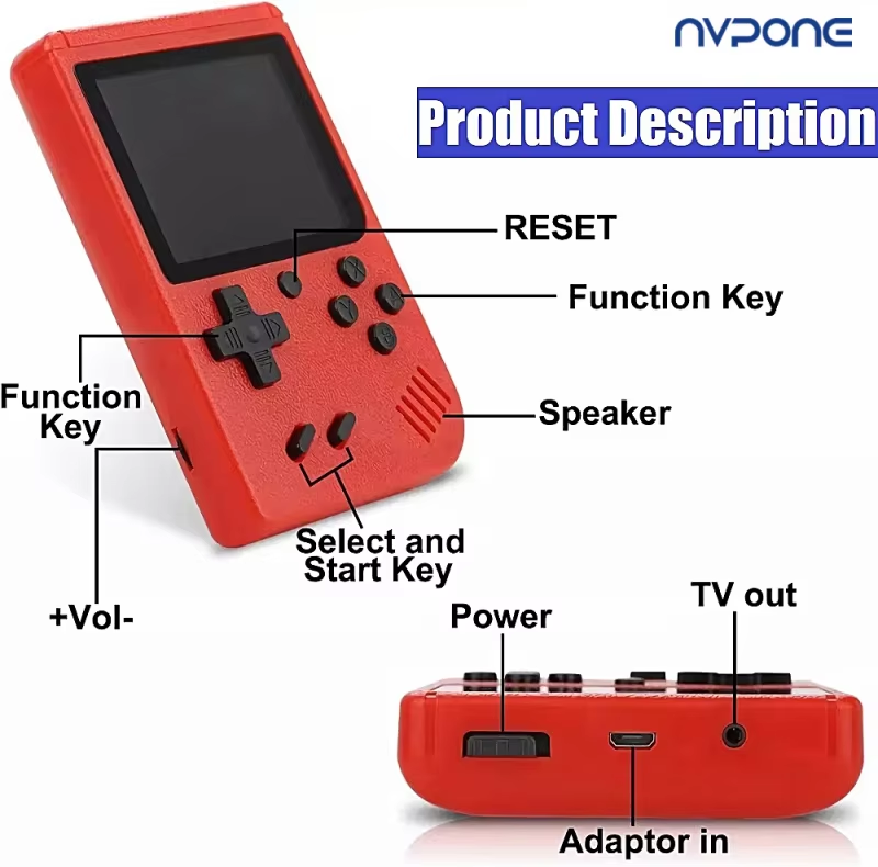 ใหม่แบบพกพาRetro Miniคอนโซลวิด - Gaming Console Mario บทวิจารณ์และราคา