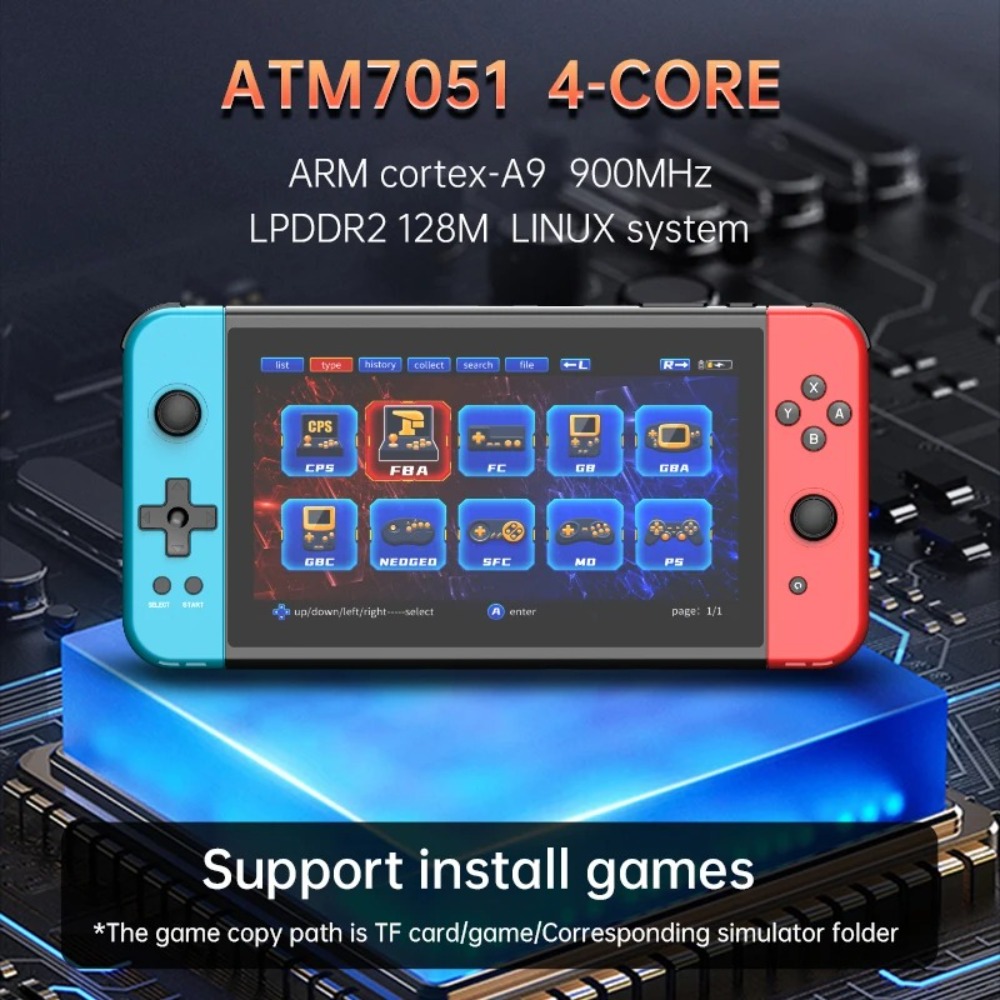 เครื่องเล่นเกมพกพา Powkiddy X7 - Gaming Console Youtube บทวิจารณ์และราคา