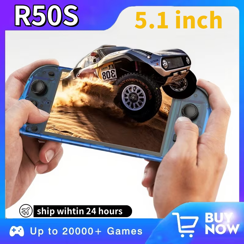 เครื่องเล่นเกมพกพา R50S Retro  - Gaming Console Youtube บทวิจารณ์และราคา