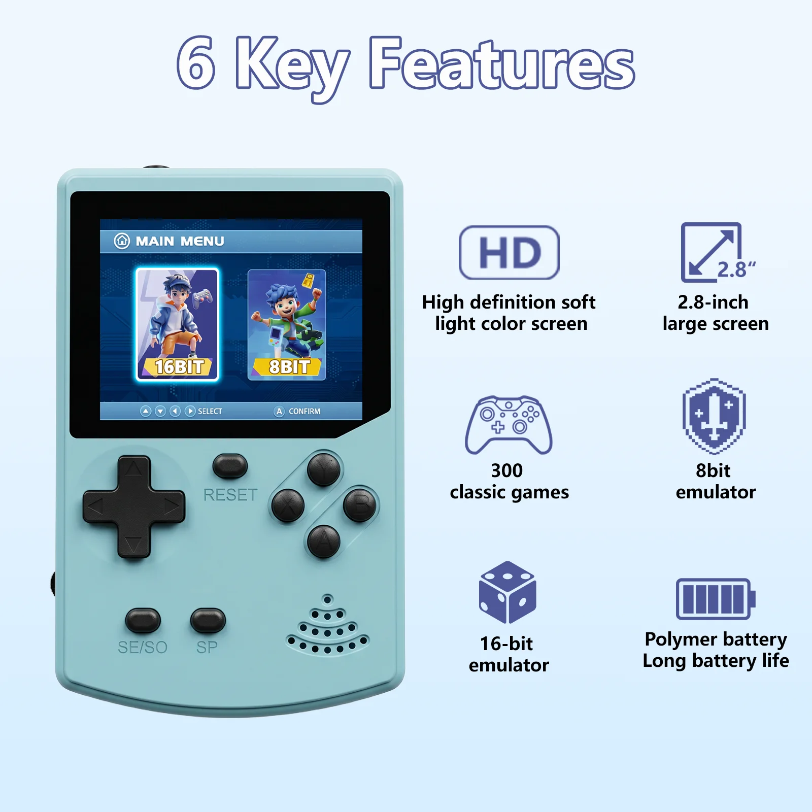 GAMINJA คอนโซลเกมพกพา 300 คลาส - Gaming Console Mario บทวิจารณ์และราคา