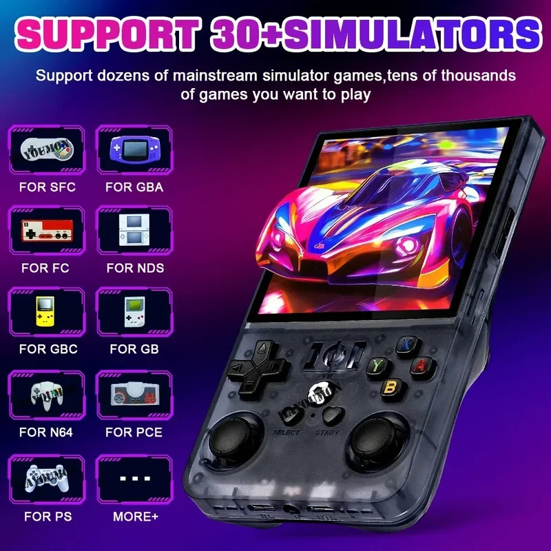 เครื่องเล่นเกมพกพา R36 Max จอ  - Gaming Console R36 Max บทวิจารณ์และราคา