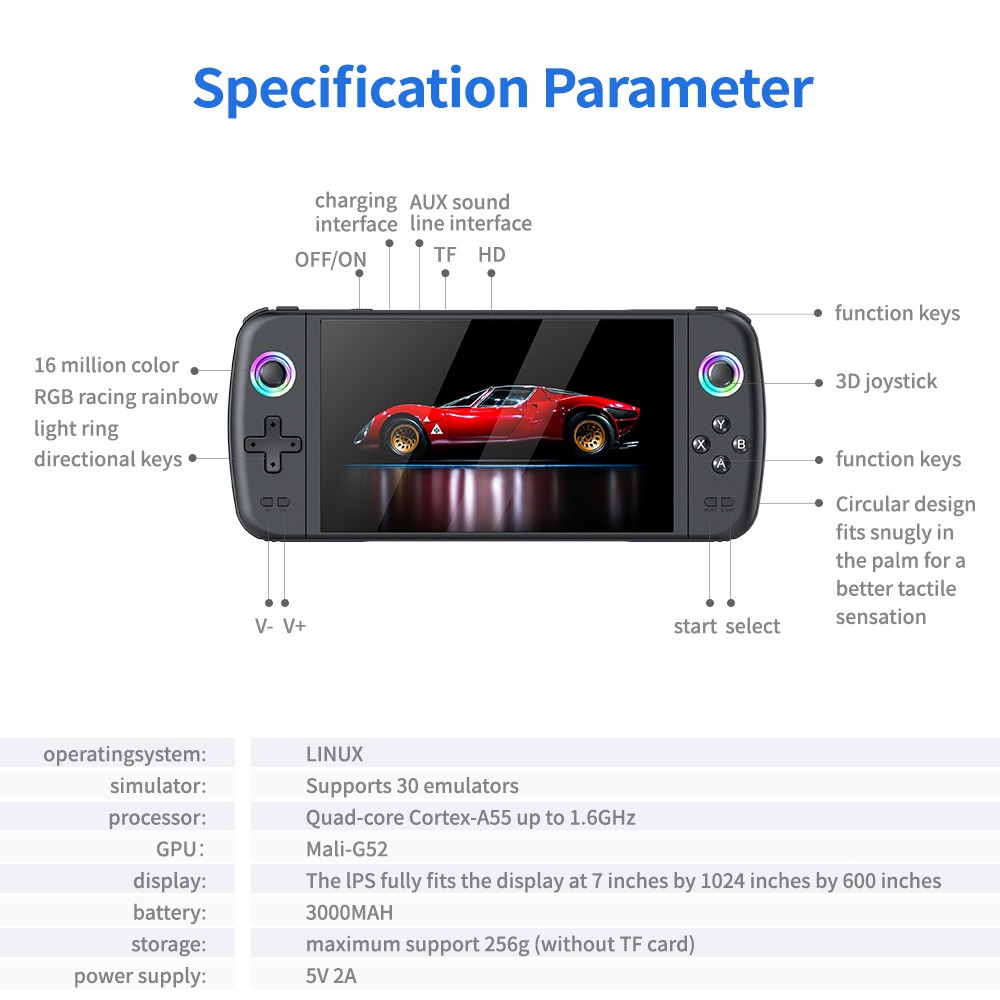ใหม่ M27 7 นิ้วหน้าจอ IPS คอนโ - Gaming Console Youtube บทวิจารณ์และราคา
